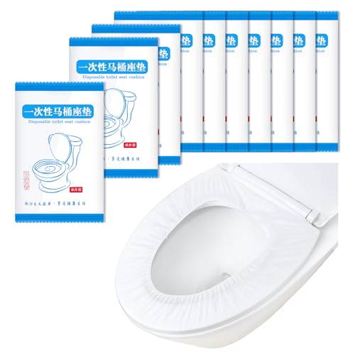 10 Stück Einweg Toilettenauflage Toilette Einweg-Toilettensitzbezüge Tragbare Reisetoilettensitzbezüge, Toilet Seats Cover Für Ausflüge, Hotels, Krankenhäuser Und Die öffentlichkeit (Einzelverpackung) von FdcLixuvol