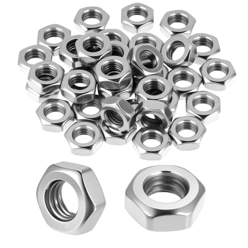 36 Stück M8 Muttern, Sechskantmutter Edelstahl, Metrische Muttern M8x1,25 Mutter Hochleistungs-Ersatzmutter Und Befestigungselemente Für A2 V2A Heimwerker-Mechaniks von FdcLixuvol