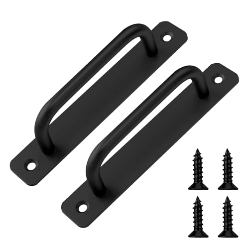 2 Stück Schiebetür Griffe Türgriff Schwarz Türgriffe mit 4 Schrauben Aluminium Schranktüren Griffe Balkontür Außen Möbelgriffe Schubladengriffe Scheunentorgriffe für Draußen Garage Drinnen (147mm) 2 Stück Schiebetür Griffe Türgriff Schwarz Türgriffe mit 4 Schrauben Aluminium Schranktüren Griffe Balkontür Außen Möbelgriffe Schubladengriffe Scheunentorgriffe für Draußen Garage Drinnen (147mm) von FdcLixuvol