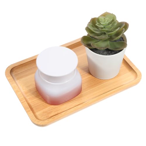 Tablett Kleine Serviertablett Bambus Tablett Küchentablett Badezimmertablett Rechteckig Dekotablett Kosmetik Tablett für Tee Kaffee Obst Frühstück Snacks und Kleine Kerzen 19 x 12.5 x 1.2cm Tablett Kleine Serviertablett Bambus Tablett Küchentablett Badezimmertablett Rechteckig Dekotablett Kosmetik Tablett für Tee Kaffee Obst Frühstück Snacks und Kleine Kerzen 19 x 12.5 x 1.2cm von FdcLixuvol