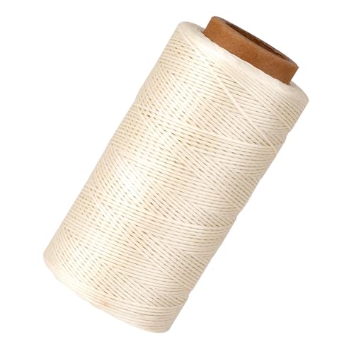 Wachs Faden Nähgarn, 0,8mm x 260m Starker Faden Flacher Polyester Wachsschnur Gewachste Nähen Ledernähschnur für Handwerk, Reparatur, Buchbinden, Schmuck, Häkeln Wachs Faden Nähgarn, 0,8mm x 260m Starker Faden Flacher Polyester Wachsschnur Gewachste Nähen Ledernähschnur für Handwerk, Reparatur, Buchbinden, Schmuck, Häkeln von FdcLixuvol
