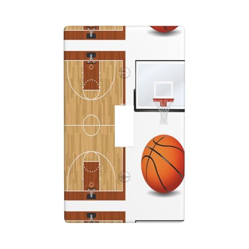 Basketballplatz-Rückwand, Druck, Grafik, Dekor-Wandplatten, einzelne Kippschalter, Abdeckung, Wandplatte Basketballplatz-Rückwand, Druck, Grafik, Dekor-Wandplatten, einzelne Kippschalter, Abdeckung, Wandplatte von Fdfekgvplp