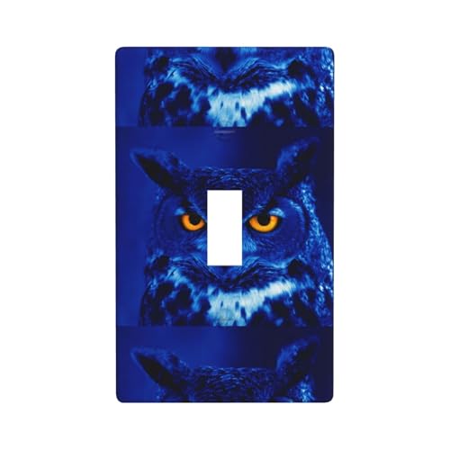 Blaue Eule Druck Grafik Dekor Wandplatten Einzel Kippschalter Abdeckung Wandplatte Abdeckung Blaue Eule Druck Grafik Dekor Wandplatten Einzel Kippschalter Abdeckung Wandplatte Abdeckung von Fdfekgvplp