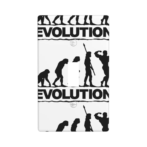 Bodybuilding Evolution Print Grafik-Dekor-Wandplatten, einzelne Kippschalter-Abdeckung, Wandplatte Bodybuilding Evolution Print Grafik-Dekor-Wandplatten, einzelne Kippschalter-Abdeckung, Wandplatte von Fdfekgvplp