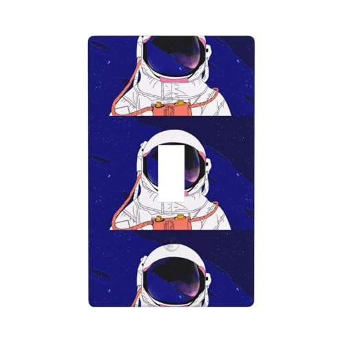 Coole Mann in Galaxie-Druckgrafik-Dekor-Wandplatten, einzelne Kippschalter-Abdeckung, Wandplatte von Fdfekgvplp