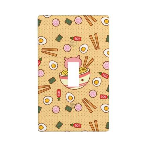Delicious Sweet Ramen Print Graphics Decor Wandplatten Einzel Kippschalter Abdeckung Wandplatte Abdeckung Delicious Sweet Ramen Print Graphics Decor Wandplatten Einzel Kippschalter Abdeckung Wandplatte Abdeckung von Fdfekgvplp
