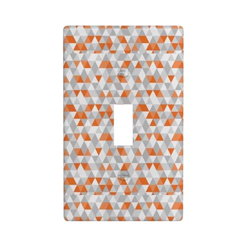 Dreiecke Muster Druck Grafik Dekor Wandplatten Einzel Kippschalter Abdeckung Wandplatte Abdeckung von Fdfekgvplp