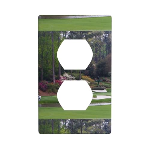 Graphics Decor Wandplatten - Duplex Outlet Wandplattenabdeckung Golfplatz-Druck Wandplattenabdeckung von Fdfekgvplp