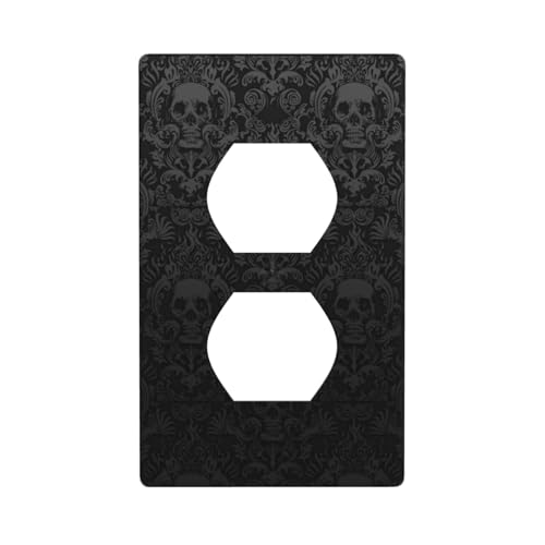 Graphics Decor Wandplatten -Duplex Outlet Wandplattenabdeckung Gothic Tapete Totenkopf Druck Wandplattenabdeckung Graphics Decor Wandplatten -Duplex Outlet Wandplattenabdeckung Gothic Tapete Totenkopf Druck Wandplattenabdeckung von Fdfekgvplp