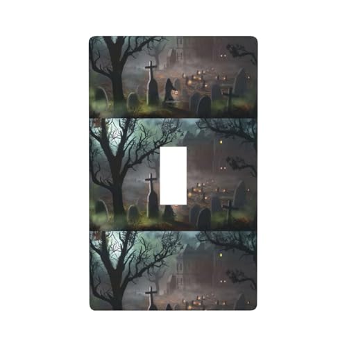Halloween-Horror-Druck-Grafik-Dekor-Wandplatten, einzelne Kippschalter-Abdeckung, Wandplattenabdeckung von Fdfekgvplp