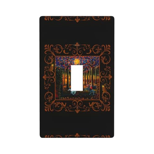 Halloween-Party-Druck-Grafik-Dekor-Wandplatten, einzelne Kippschalter-Abdeckung, Wandplattenabdeckung von Fdfekgvplp