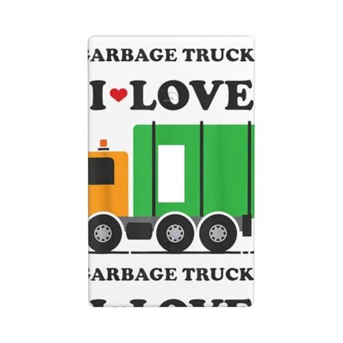 I Love Garbage Trucks Druckgrafik-Dekor-Wandplatten, einzelne Kippschalter-Abdeckung, Wandplatte I Love Garbage Trucks Druckgrafik-Dekor-Wandplatten, einzelne Kippschalter-Abdeckung, Wandplatte von Fdfekgvplp