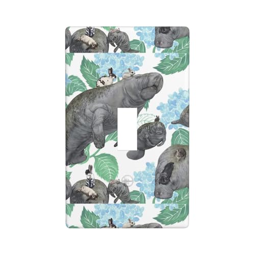 Kaninchen Seekuh Druck Grafik Dekor Wandplatten Einzel Kippschalter Abdeckung Wandplatte Abdeckung Kaninchen Seekuh Druck Grafik Dekor Wandplatten Einzel Kippschalter Abdeckung Wandplatte Abdeckung von Fdfekgvplp