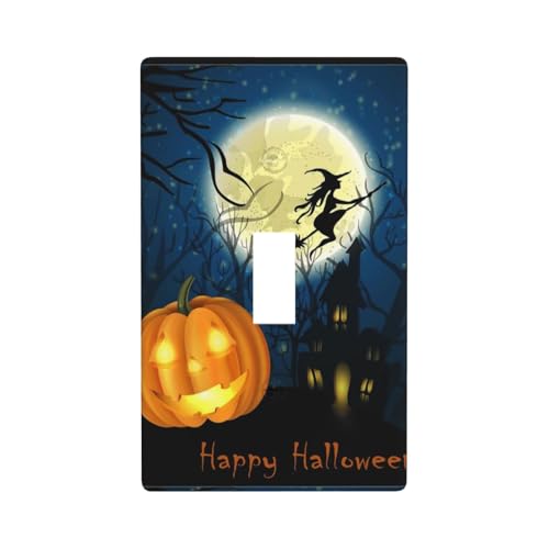 Kürbis-Halloween-Druck, Grafik-Dekor-Wandplatten, einzelne Kippschalter-Abdeckung, Wandplattenabdeckung Kürbis-Halloween-Druck, Grafik-Dekor-Wandplatten, einzelne Kippschalter-Abdeckung, Wandplattenabdeckung von Fdfekgvplp