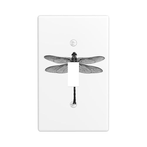 Libellen-Druck-Grafik-Dekor-Wandplatten, einzelne Kippschalter-Abdeckung, Wandplattenabdeckung von Fdfekgvplp