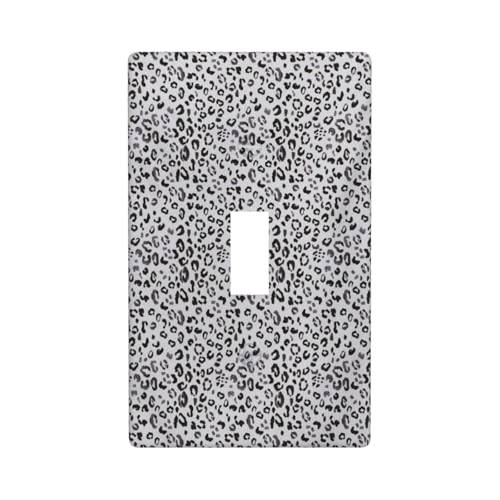 Lichtschalter-Abdeckung mit Leopardenmuster und Grafik-Dekor, einzelne Kippschalter-Abdeckung, Wandplatte Lichtschalter-Abdeckung mit Leopardenmuster und Grafik-Dekor, einzelne Kippschalter-Abdeckung, Wandplatte von Fdfekgvplp