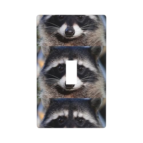 Little Raccoon Face Print Graphics Decor Wallplates Single Toggle Light Switch Cover Wall Plate Cover Little Raccoon Face Print Graphics Decor Wallplates Single Toggle Light Switch Cover Wall Plate Cover von Fdfekgvplp