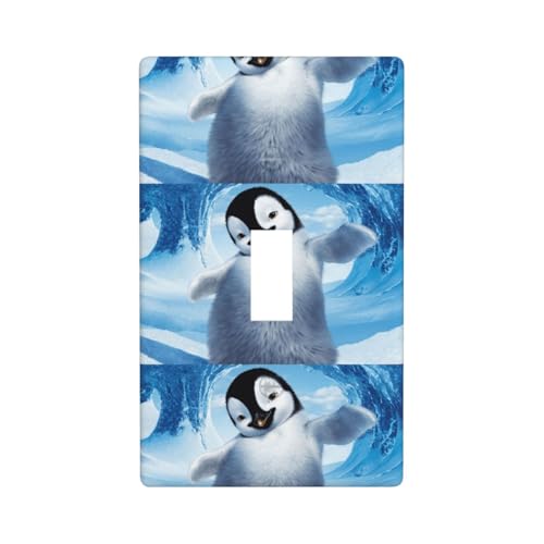 Niedliche Pinguine machen Bilder Druck Grafik Dekor Wandplatten Einzel Kippschalter Abdeckung Wandplatte Abdeckung von Fdfekgvplp