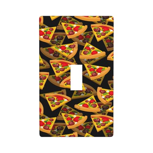 Pizza-3D-Druck-Grafik-Dekor-Wandplatten, einzelne Kippschalter-Abdeckung, Wandplattenabdeckung Pizza-3D-Druck-Grafik-Dekor-Wandplatten, einzelne Kippschalter-Abdeckung, Wandplattenabdeckung von Fdfekgvplp