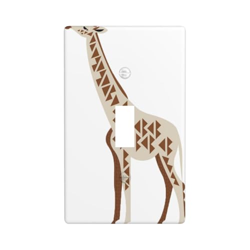 Spotted Giraffe Print Grafik Dekor Wandplatten Einzel Kippschalter Abdeckung Wandplatte Abdeckung von Fdfekgvplp