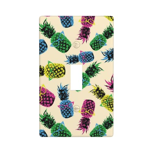 Wandplatte mit Ananas-Druck, Grafik-Dekor-Wandplatten, einzelne Kippschalter-Abdeckung, Wandplattenabdeckung von Fdfekgvplp