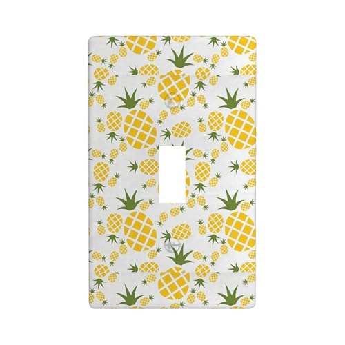 Wandplatte mit Ananas-Druck, Grafik-Dekor-Wandplatten, einzelne Kippschalter-Abdeckung, Wandplattenabdeckung Wandplatte mit Ananas-Druck, Grafik-Dekor-Wandplatten, einzelne Kippschalter-Abdeckung, Wandplattenabdeckung von Fdfekgvplp