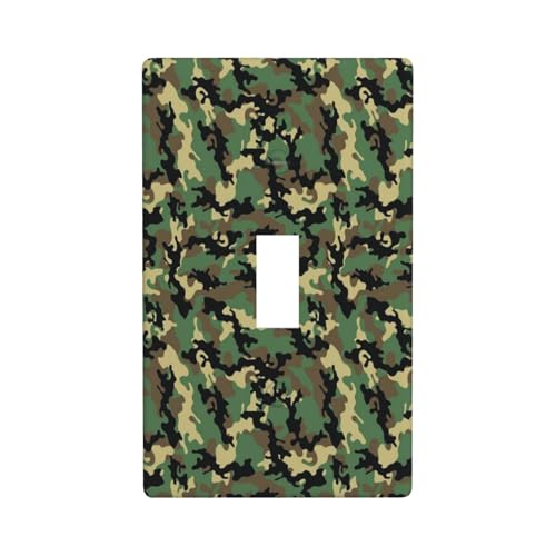 Wandplatte mit Camouflage-Druck, einzelne Kippschalter-Abdeckung, Wandplatte von Fdfekgvplp