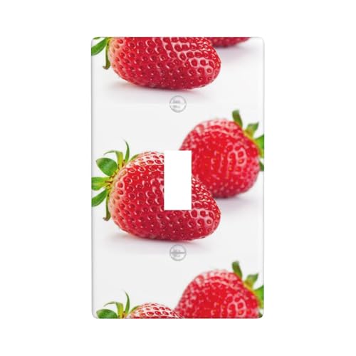 Wandplatte mit Erdbeer-Druck, einzelne Kippschalter-Abdeckung, Wandplatte von Fdfekgvplp
