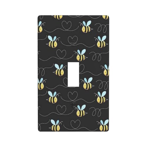 Wandplatte mit Hummel-Druck, Grafik-Dekor-Wandplatten, einzelne Kippschalter-Abdeckung, Wandplatte von Fdfekgvplp