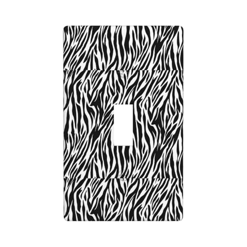 Wandplatte mit Zebra-Druck, Grafik-Dekor, einzelne Kippschalter-Abdeckung, Wandplatte Wandplatte mit Zebra-Druck, Grafik-Dekor, einzelne Kippschalter-Abdeckung, Wandplatte von Fdfekgvplp
