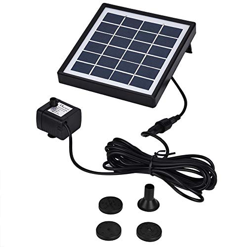 1,5 Watt Geräuscharm Miniatur Brushless Solar Brunnen Wasserpumpe Wasserpumpen Arbeiten mit Sun Brunnen Teich Pool Steingarten Wasser Garten Aquarium Tauch mit Solarpanel MEHRWEG VERPAKUNG von Fdit