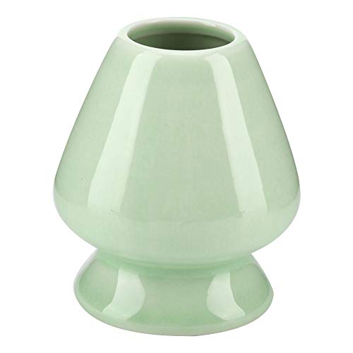 1-teiliger Matcha Whisk Stand Keramikhalter für Bambus Matcha Chasen Vierfarbiger Keramik Whisk Standhalter für Teeservice-Zubehör (3,1 * 2,8 * 2,8 Zoll)(Grün) von Fdit