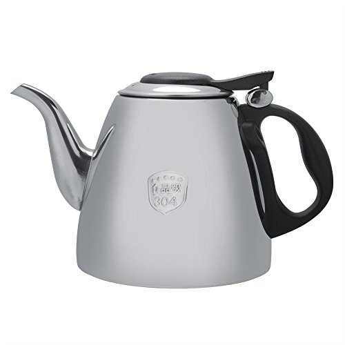 1.2L / 1.5L Herd-Teekanne-Edelstahl-Tee-Kaffee-Topf-Kessel mit hitzebeständigem Griff(1.2L) von Fdit