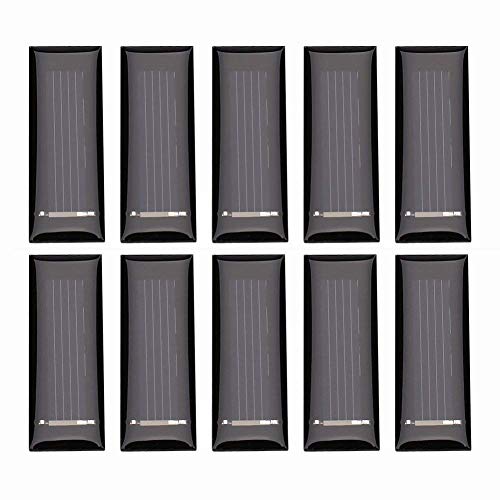 10 stücke 0,5 V 100MA Mini Tragbare Polykristalline Solarpanel DIY Power Modul Ladegerät 53 * 18 MM von Fdit