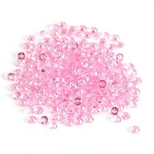 1000 Stück/Tasche 4,5 mm Perlen Acryl Klare Kristall Acryl Perle Diamanten Acryl für Hochzeit Dusche Vase Perlen DIY Dekorationen (Rosa) von Fdit