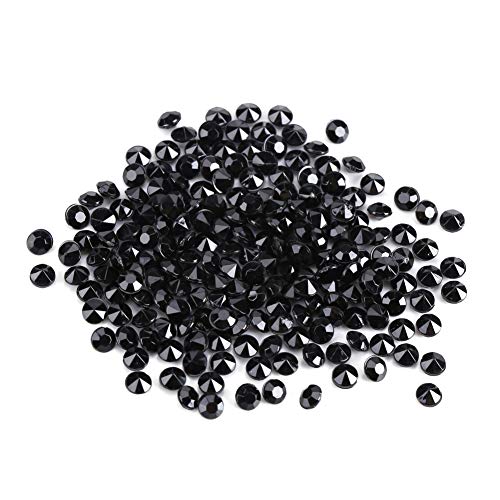 1000 Stück / Beutel 4,5 mm Perlen Acryl transparent Kristall Acryl Perlen Diamanten Acryl für Hochzeit Dusche Vase Perlen DIY Dekoration (schwarz) von Fdit