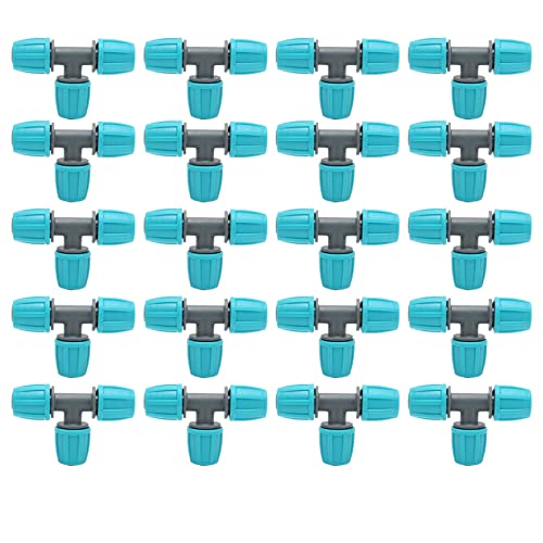 20 Stück 16 Mm PE-T-Rohrverbinder Gartenbewässerungsschläuche T-Verbinder für Gartenhof-Pflanzenbewässerung 20 Stück 16 Mm PE-T-Rohrverbinder Gartenbewässerungsschläuche T-Verbinder für Gartenhof-Pflanzenbewässerung von Fdit