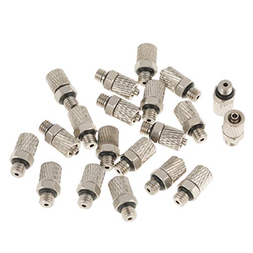 20 Stücke M5 4mm Mini Pneumatische Push Air Fitting Gerade Stecker Schraube Durch Luftschlauch Schnelle Schnelle Twist Armaturen MEHRWEG VERPACKUNG socialme-eu von Fdit