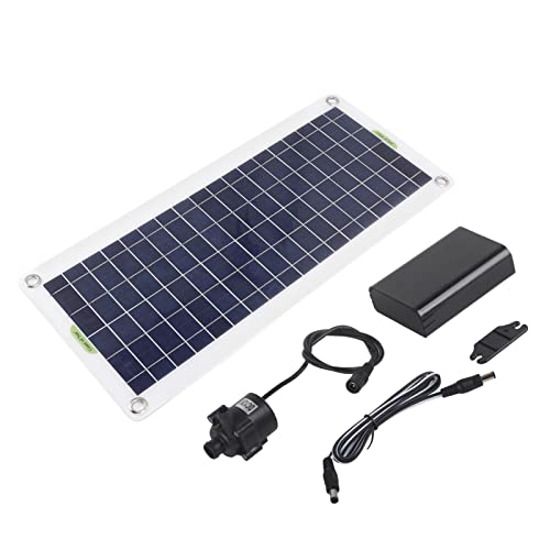 30-W-Solarwasserpumpen-Kit Solarbetriebener Brunnen mit Panel-Wasserpumpen-Kit für Aquarien, Kleine Teiche, Vogelbäder und Gärten von Fdit