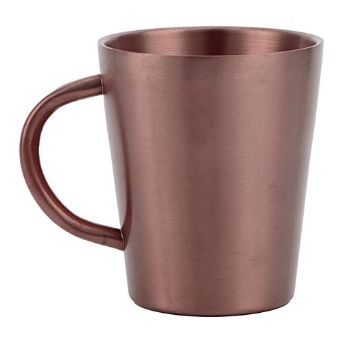 300ml tragbare Tasse doppelwandig luftisoliert besser als Glasbecher 304 Edelstahl doppelwandig isoliert Kaffeebierbecher mit Griff(4#) von Fdit