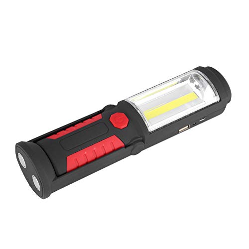 3W Wiederaufladbare COB LED COB Arbeitsleuchte Taschenlampe Camping Inspektionsleuchte Notarbeitsleuchte mit Magnetständer für Heimarbeit Camping Notfallset(1#) von Fdit