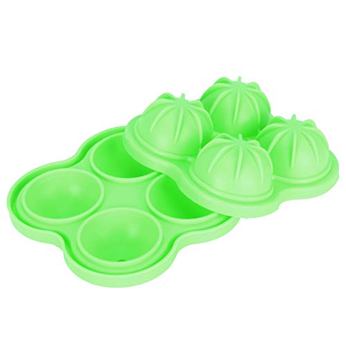 4 Runde Silikonkugeln Eiswürfelschale Eiswürfelschachtel Eiswürfel Schimmel Eisballenhersteller Schalenablage Zubehör für Cocktails Likör Whiskys(2#) von Fdit