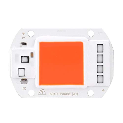 Fdit 50 Watt LED COB Lampe Licht Strahler AC 220 V 6040 COB Chip Lichtquelle passt für DIY LED Scheinwerfer Flutlicht Lampe Energiesparende Chip(rot) von Fdit