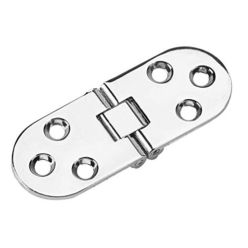 80 * 30mm Tisch Tür Schreibtisch Fenster Scharnier Zinklegierung Metall Runde Kante Nähmaschine Klapptisch Möbel Flip Tray Scharnier(Silber) von Fdit