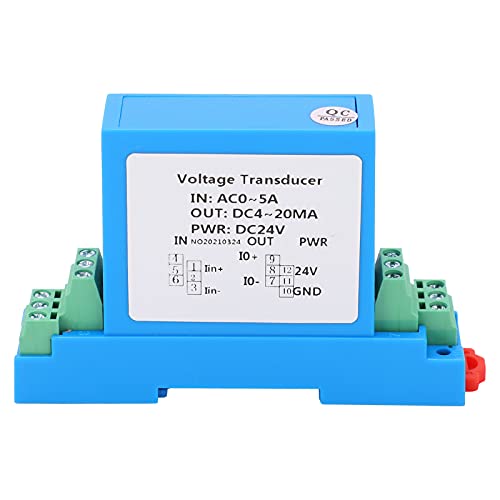 AC-Strom-Transmitter, DC 4‑20mA Output Power Distribution Control Stromwandler AC 0‑5A, für Klimaanlagen, Straßenlaternen, Stromnetzüberwachung von Fdit