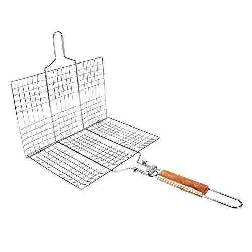 BBQ-Grillnetz, Langlebiges Outdoor-Camping-Werkzeug für Grill-Picknick mit Großer Grillfläche von Fdit
