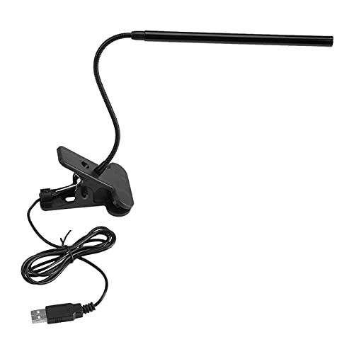 Clamp Led Desk Verstellbare Lampe USB-Aufladung mit Fester Klemme - Schutzaugen Flexible Drehung für Bücherregale Schreibtische Computertische Kopfteile(schwarz) von Fdit