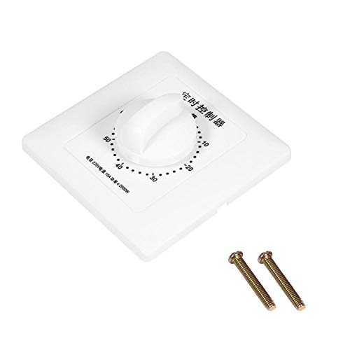 Countdown-Schaltuhr, Wechselstrom 220 V, Hochleistungspumpe Elektronische mechanische Countdown-Steuerungssteckdose 86 Panel MEHRWEG VERPACKUNG socialme-eu(60 Minuten) von Fdit