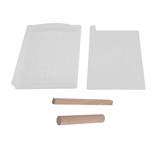 DIY Nougat Form Set Tablett Form Holz Nudelholz Antihaft-Matte zur Herstellung von Nougat Candy Tool Zubehör Kit von Fdit