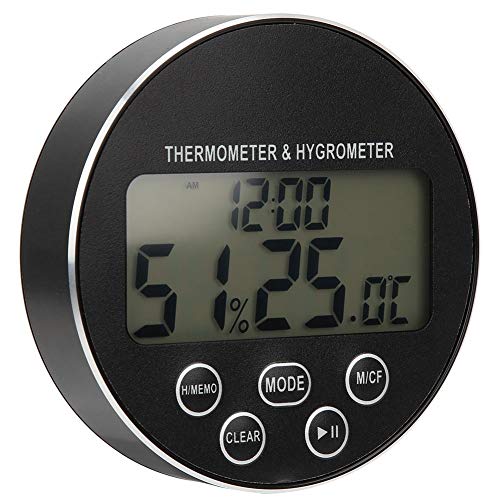 Digital Grill Thermometer Lebensmittel Fleisch Thermometer Hygrometer Küche Candy BBQ Grill Thermometer Uhr Timer Kochwerkzeug von Fdit
